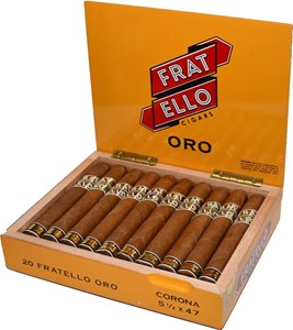 Buy Fratello Oro Corona Online at Small Batch Cigar:  The Oro line from Fratello is perfect for those looking for a more milder cigar with plentiful nuance.