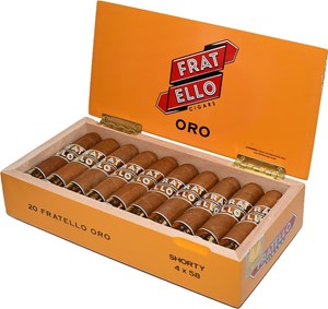 Buy Fratello Oro Shorty Online at Small Batch Cigar:  The Oro line from Fratello is perfect for those looking for a more milder cigar with plentiful nuance.