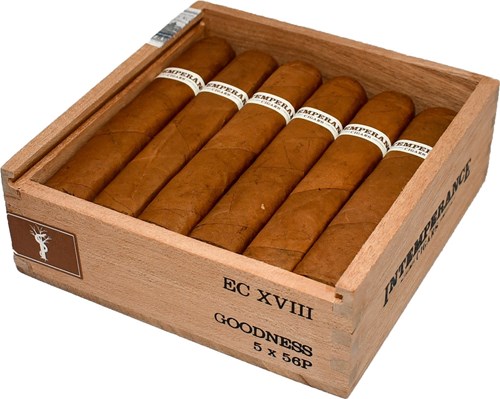 Buy Intemperance EC XVIII Goodness by RoMa Craft Online: RoMa Craft Intemperance EC XVIII features a Ecuador Connecticut wrapper over a Indonesia binder and Nicaraguan/Dominican filler.
