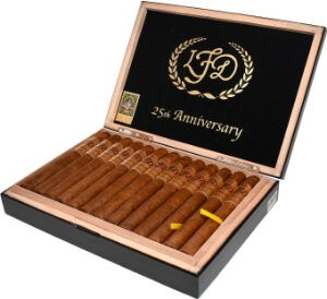 Buy La Flor Dominicana 25th Anniversary Online: Celebrating 25 years of LItto Gomez being in the cigar industry, this 7 x 52 churchill is a limited edition that is limited.