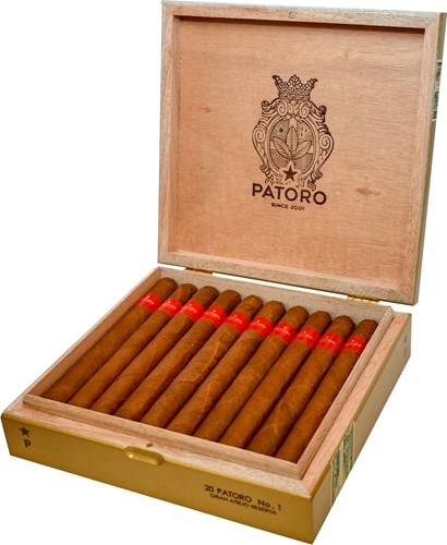 Buy Patoro Gran Anejo Reserva No. 1 Churchill Online: This Dominican made full bodied Patoro was aimed specifically at the US market, featuring a gold box and an Ecuadorian Habano wrapper.