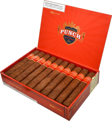 Buy Punch Rare Corojo El Diablo Online: this rare cigar feature a Sumatra wrapper over a Connecticut Broadleaf binder. The highly sought after Punch Rare Corojo is a cigar you won't want to miss.