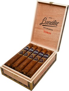 Buy JFR Lunatic Torch Dreamlands by Aganorsa Leaf Online: This nicaraguan puro comes with a shaggy foot that allows the binder and filler a chance to shine before the wrapper changes the experience.