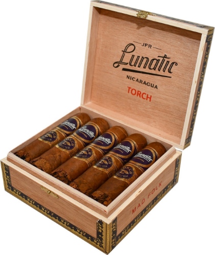 Buy JFR Lunatic Torch Mad Folk by Aganorsa Leaf Online: This nicaraguan puro comes with a shaggy foot that allows the binder and filler a chance to shine before the wrapper changes the experience.v