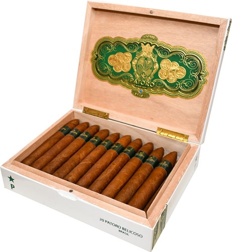 Buy Patoro Brasil Belicoso Online: Made with a cuban seed wrapper grown in Brazil, this blend was first introduced into Europe before being brought into the United States.