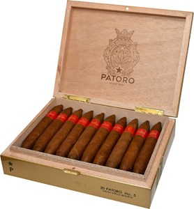 Buy Patoro Gran Anejo Reserva No. 5 Perfecto Online: This Dominican made full bodied Patoro was aimed specifically at the US market, featuring a gold box and an Ecuadorian Habano wrapper.
