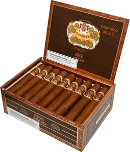 Buy H Upmann 1844 Añejo Robusto Online: With every single leaf inside of the cigar being aged for at least five years, this line extension from H. Upmann comes extra aged for you.