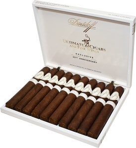 Buy Davidoff Ultimate Cigars 20th Anniversary 2017: The Davidoff Ultimate Cigars Exclusive features a Ecuadorian wrapper over Mexican San Andres binder and fillers from the Dominican and Nicaragua.