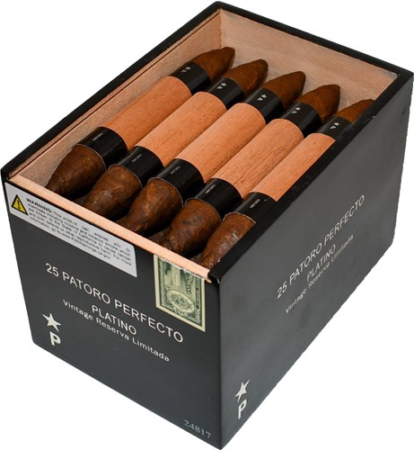 Buy Patoro Platino Perfecto Online: The ambitious Platino line of Patoro shows a spicy character with richness of flavors, delivering delicious earthy and coffee notes. Nice pepper aroma with smooth leather undertones.