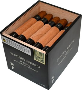Buy Patoro Platino Robusto Online: The ambitious Platino line of Patoro shows a spicy character with richness of flavors, delivering delicious earthy and coffee notes. Nice pepper aroma with smooth leather undertones.
