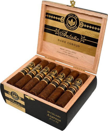Buy Joya de Nicaragua Antaño Dark Corojo Azarosa Online: Joya de Nicaragua Antaño Dark Corojo is powerful full bodied Nicaraguan puro with a dark oily wrapper made from mature tobacco.