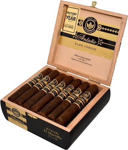Buy Joya de Nicaragua Antaño Dark Corojo El Martillo Online: Joya de Nicaragua Antaño Dark Corojo is powerful full bodied Nicaraguan puro with a dark oily wrapper made from mature tobacco.