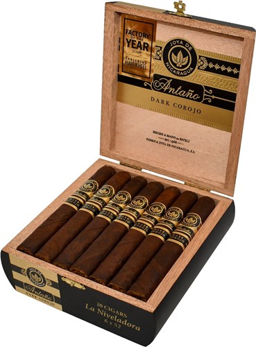 Buy Joya de Nicaragua Antaño Dark Corojo La Niveladora Online: Joya de Nicaragua Antaño Dark Corojo is powerful full bodied Nicaraguan puro with a dark oily wrapper made from mature tobacco.