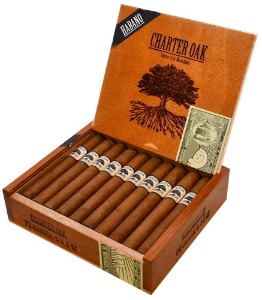 Buy  Foundation Charter Oak Habano Petite Corona Online: This line now features a Ecuadorian Habano wrapper over Nicaraguan binder and fillers.