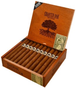 Buy  Foundation Charter Oak Habano Lonsdale Online: This line now features a Ecuadorian Habano wrapper over Nicaraguan binder and fillers.