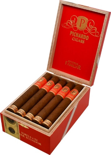 Buy ACE Prime Pichardo Reserva Familiar Habano Online: Pichardo Reserva Familiar Habano features an Ecuadorian Habano wrapper and binder over Nicaraguan fillers.