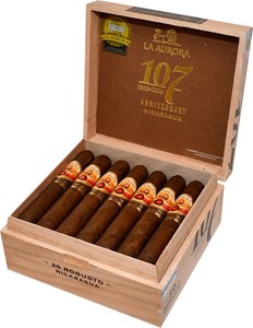 Buy La Aurora 107 Nicaragua Robusto Online: La Aurora's 107 Nicaragua is their first Nicaraguan puro that was previously un-released for the U.S. market.