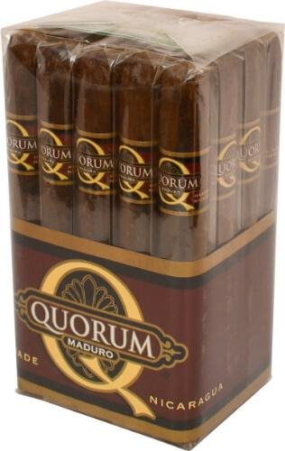Buy Quorum Maduro Corona by JC Newman Online:  This 5 1/2 x 43 Maduro cigar is great for the smoker on a budget.