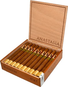 Buy Caldwell Anastasia Mercure Original Release Online at Small Batch Cigar: The Anastasia Caspia is a 4 x 47 medium bodied cigar