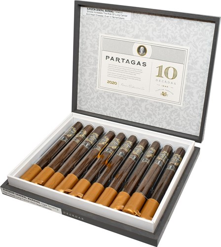 Buy Partagas Limited Reserve Decades 2020 Online: Celebrating the purchase of Partagas in 1900, this features an extensively 12 year aged Cameroon wrapper in a glass tube.