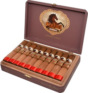Buy Stallone Alazan Corojo Robusto Box Press Cigar Online: featuring a Brazilian wrapper, an Ecuadorian binder, and Nicaraguan fillers at an incredible value