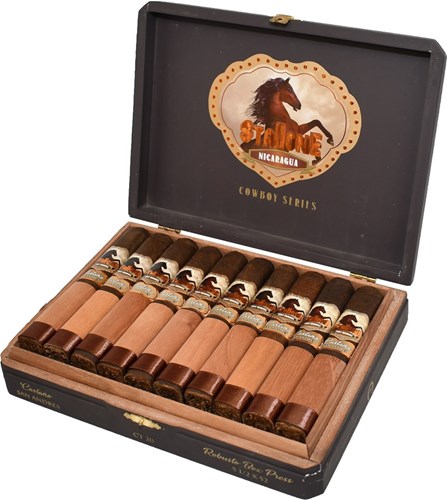 Buy Stallone Castano  Robusto Box Press Cigar Online: featuring an Mexican San Andres wrapper over Nicaraguan binder and fillers at an incredible value
