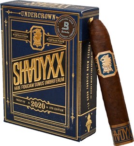 Buy Undercrown SHADYXX 2020 by Drew Estate Online: The ShadyXX 2020 is a 5 x 50 box-pressed belicoso with a Mexican San Andres. The cigar is made in collaboration with Shady records.