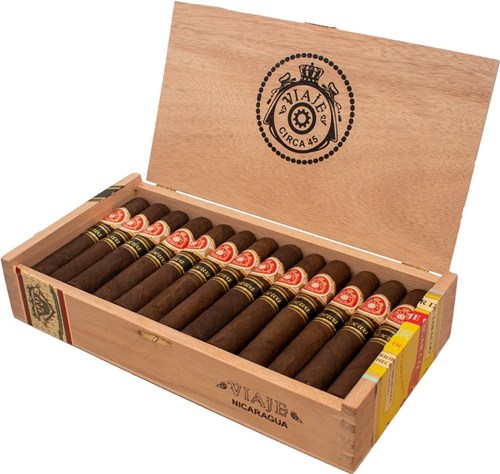 Buy Viaje Circa 45 No. 1 Reserva Online: the all new Circa 45 Reserva features a Mexican San Andres wrapper over Nicaraguan binder and filler.