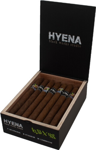 Buy Black Works Hyena Lonsdale Online: The Hyena features a Cameroon wrapper over a Nicaraguan habana binder and is limited to 700 boxes world wide!