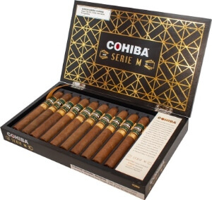 Buy Cohiba Serie M Online: The first American made Cohiba, the Serie M is rolled at El Titan de Bronze. Only in one size, the serie M is limited to 50,000 cigars.