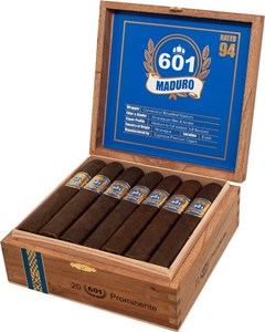Buy Espinosa 601 Blue Label Maduro Prominente: This medium to full body maduro was rated number six on Cigar Aficionados Top 25 for 2009.