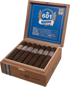 Buy Espinosa 601 Blue Label Maduro Robusto: This medium to full body maduro was rated number six on Cigar Aficionados Top 25 for 2009.