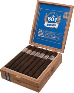 Buy Espinosa 601 Blue Label Maduro Short Churchill: This medium to full body maduro was rated number six on Cigar Aficionados Top 25 for 2009.