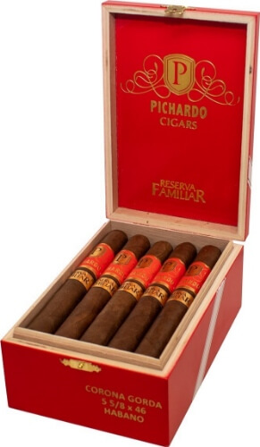 Buy ACE Prime Pichardo Reserva Familiar Habano 5 5/8 x 46 Online: Pichardo Reserva Familiar Habano features an Ecuadorian Habano wrapper and binder over Nicaraguan fillers.