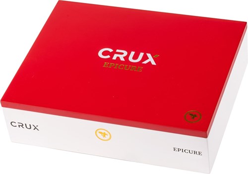 Buy Crux Epicure Robusto Extra Online: featuring a Ecuadorian Connecticut wrapper over Nicaraguan binder and fillers.	