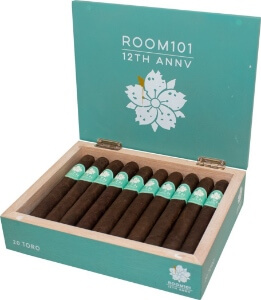 Buy Room 101 12th Anniversary Online at Small Batch Cigar: Room 101 has released a special cigar for their 12th Anniversary. The toro features a Maduro wrapper and is a Nicaraguan Puro!