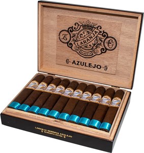 Buy Espinosa Laranja Azulejo Robusto Extra online at Small Batch Cigar: This 5 1/2 x 56  box pressed Robusto Extra comes in a Ecuadorian Sumatra wrapper.