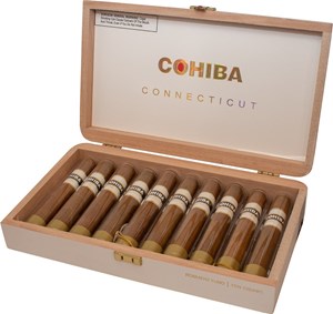 Buy Cohiba Connecticut Robusto Tubo Online: This is the first time Cohiba has featured an Ecuadorian wrapper.