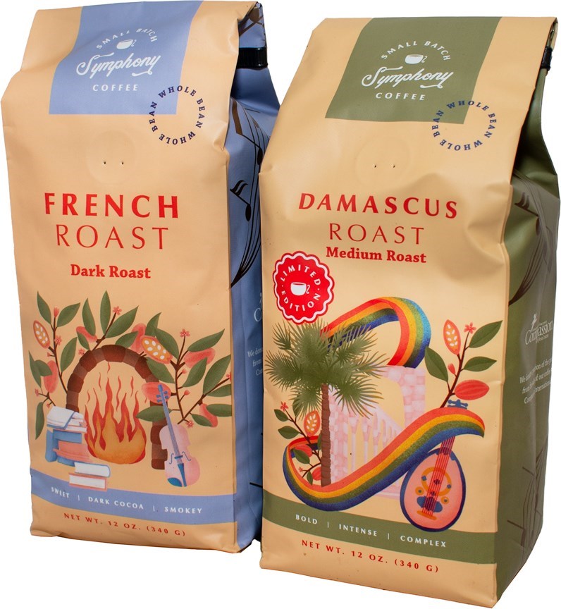 Buy Small Batch Coffee Whole Bean French Roast & Damascus Roast