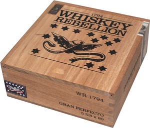 Buy RoMa Craft Intemperance WR 1794 Gran Perfecto Online: Created in rememberance of the 1794 Whiskey Rebellion, this cigar by RoMa Craft Tobac is wrapped in an Ecuadorian Habano ligero wrapper, with an Indonesian Buskui binder, with Dominican and Nicaraguan fillers.