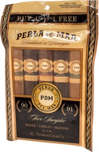 Buy Perla Del Mar Toro Sampler  Online:  This sampler was created in order to showcase J.C. Newman's their four best selling "90+ rated" Nicaraguan blends.