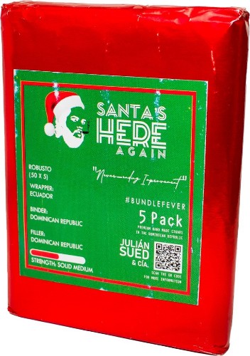 Buy Edgar Julian Santa's Here Again Online at Small Batch Cigar: The bundle fever has hit an all time high with the newest four releases from Edgar Julian Cigar Company.