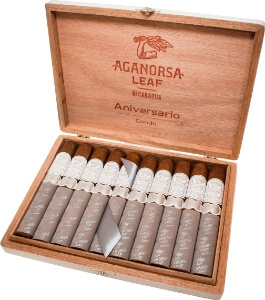 Buy Aganorsa Leaf Aniversario Maduro Gran Toro Online at Small Batch Cigar