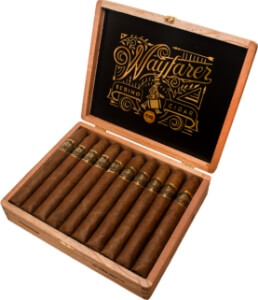 Buy Serino Wayfarer The 109 Online: featuring a Ecuadorian Corojo 99 wrapper and a Nicaraguan binder from Jalapa. A passion project of Carson Serino a cigar you won't want to miss!