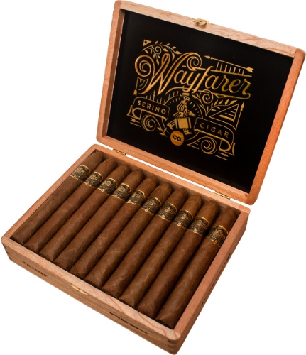 Buy Serino Wayfarer The 109 Online: featuring a Ecuadorian Corojo 99 wrapper and a Nicaraguan binder from Jalapa. A passion project of Carson Serino a cigar you won't want to miss!