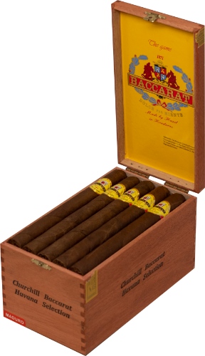 Buy Baccarat "The Game" Maduro Churchill Online: This Honduran puro features a Maduro wrapper, smooth and creamy, perfect for all times of day.