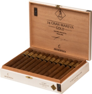 Buy Casdagli Gran Mareva Gold Online: this beautiful cigar was created to celebrate th 2015 Cigar Smoking World Championship. All the tobacco was sourced by Hendrik Kelner Junior and aged three to five years.