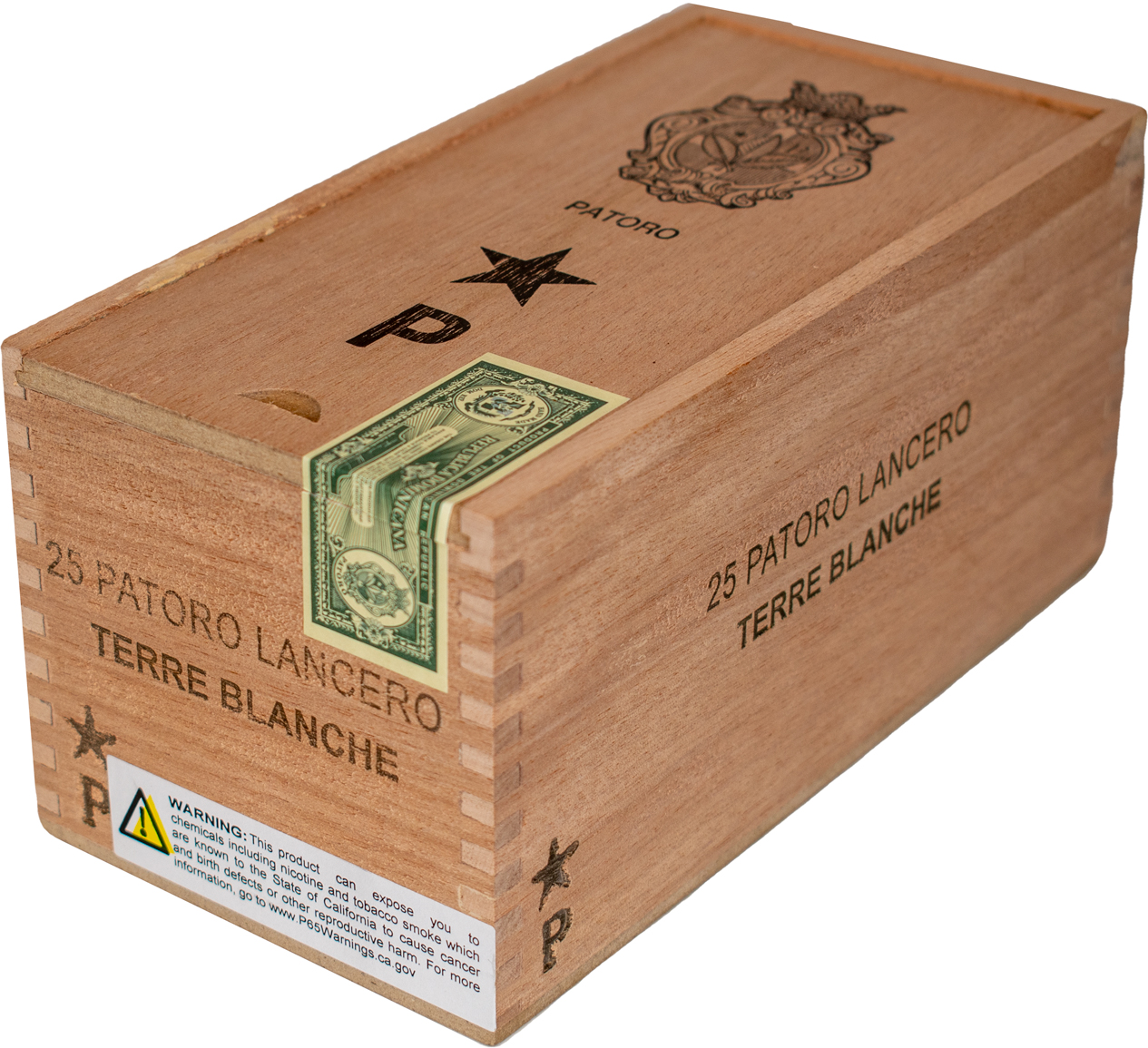 Extra Large Asylum Empty Wooden Cigar Box, Pack of 3