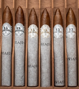 Buy Viaje 15th Anniversary Sampler Online: this Viaje sampler features two of each special Anniversary cigars made by Viaje Cigars!