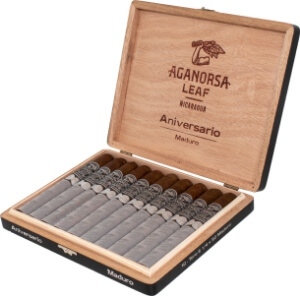 Buy Aganorsa Leaf Aniversario Maduro Toro Online: this limited edition Miami made Casa Fernandez features a shade grown maduro wrapper over both Nicaraguan binder and fillers.